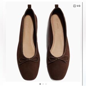 H&M Premium Leather Ballet Flats